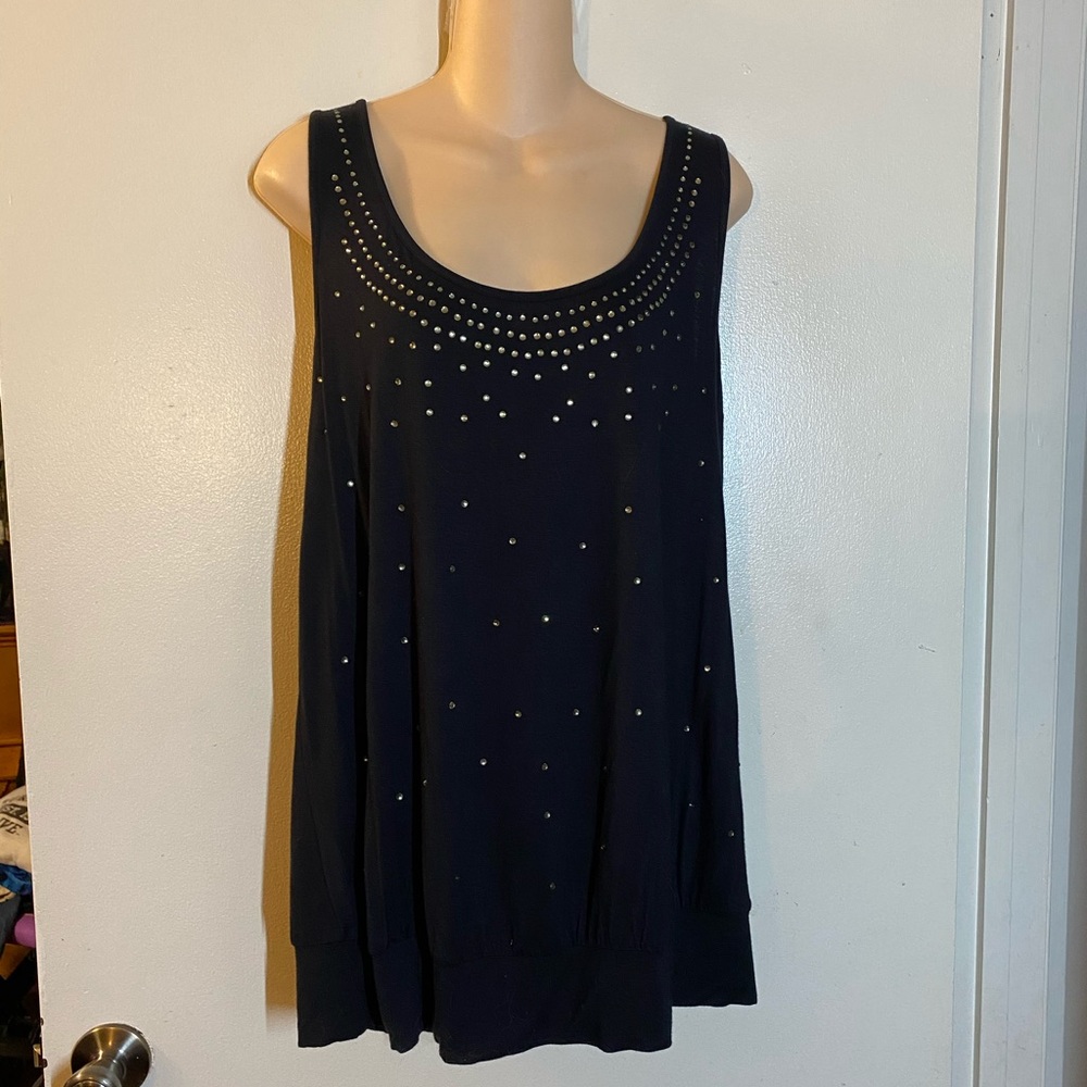 Torrid Embellished Tank Top Black